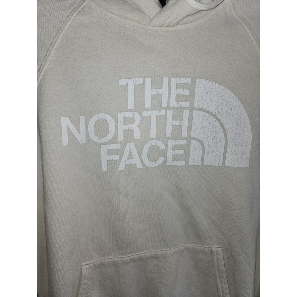 The North Face Women's White Long Sleeve Kangaroo Pocket Pullover Hoodie Size Sm - Picture 3 of 4